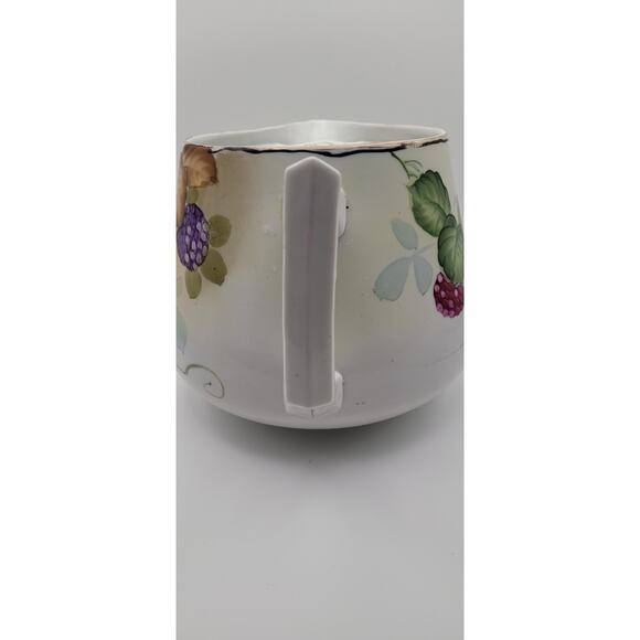 Vintage Lemonade Pitcher Hand Painted with Purple and Pink Raspberry Design - Picture 10 of 16